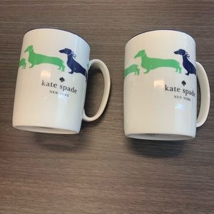Kate Spade Daschund Coffee Mug Set